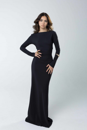 Long Sleeve Black Dress